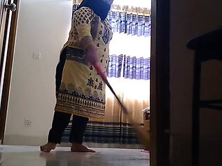 I Fuck My Stepbrother's Hot Wife When She Clean My Bed Room!