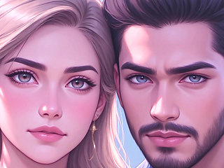 Cute Romantic Couple having Fun