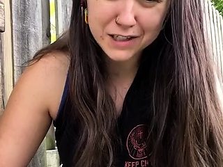 Amateur blondie solo anal masturbation