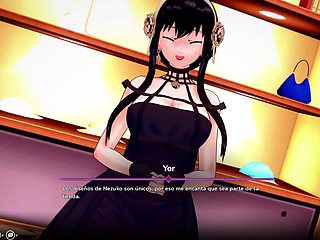 Anime parody of game of sex with some wild hentai action