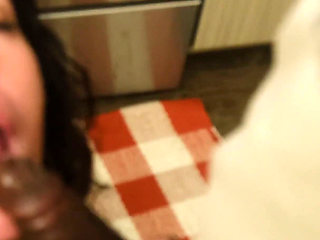 Snsultry Sucks Her Son's Friend's Dick When He Visited!
