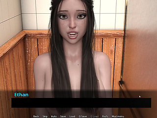 Ethan Rubbing His Big Cock 18 Plus Stepsister Pussy In Shower
