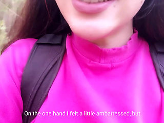 Risky German JOI public masturbation (almost caught)