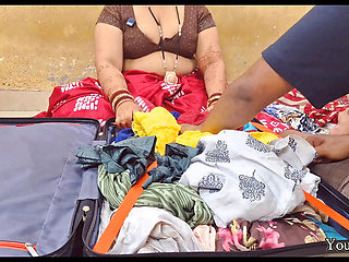 POV Stepmom Helps Stepson With Blowjob Before Trip - Indian MILF Dirty Talk