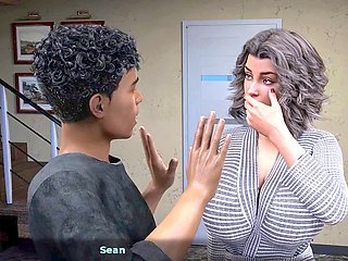 Hentai anime, futanari sex, eye contact blowjob