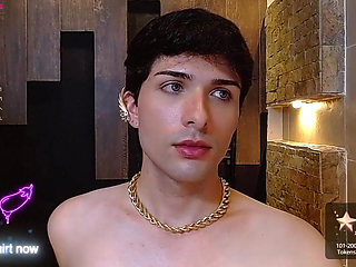 Skinny Colombian with Huge Fat Cock Gets Horny in the Bathroom and Records Himself