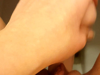 Pee play with the dildo