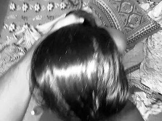 Desi couple blowjob and cum on tits