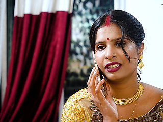 Desi Mallu Bhabhi Threesome Sex with Her Local Two Debar When She Was Alone at Home