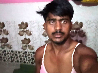Black faced man's thick penis