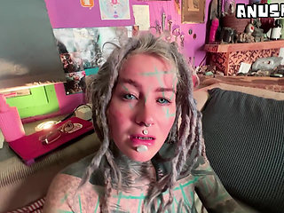 Secret Home Sloppy Throat Fucked BJ Ends in Deep Creampie