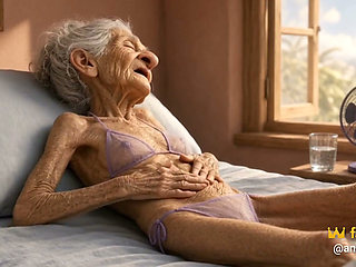 90 Year Old Mature Woman Has Multiple Orgasms in Bed with a Soaking Wet Pussy