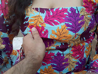 My Indian husband fucks me outside in the day time - desi wife and husband sex