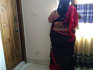 Sexy Stepcousin Leaves Letter Maker While He Was Fixing the Letter - Indian Desi Hot Aunty Cowgirl Riding on Service Man