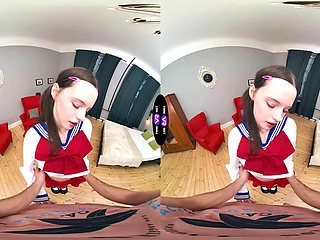 Pigtails, vr porn, school girl