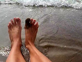 Maitresse Madelines solo foot fetish POV