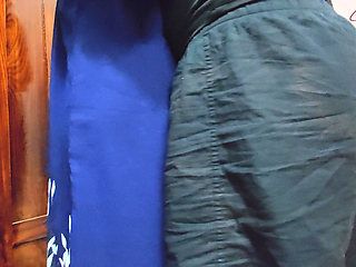 Indonesian Girl Has Sex in the Kitchen with Stepbrother