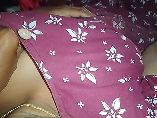 Tamil Housewife's Breasts Are Massaged by Her Husband