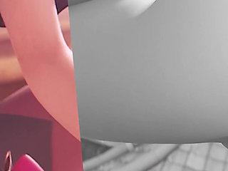 D.va Thighjob on Beach & Anal Cowgirl Creampie Happy Ending (3d Overwatch Animation)