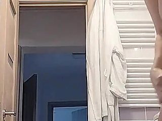 Latina with Big Ass, Hairy Pussy, Big Tits, Big Ass. Horny MILF Strips and Masturbates with Moans.