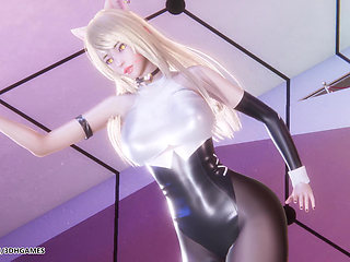 Chung Ha - Stress - Ahri Sexy Striptease