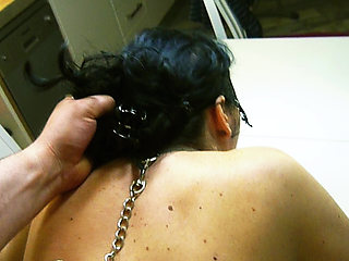 Dark Haired Slut Gets Fucked while Tied Up!