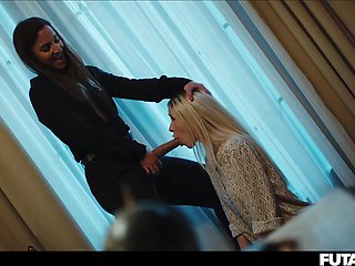 Cute Petite Blonde Girl Nata Gold Facefucked by Horny R