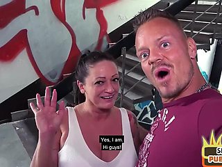 Bigtitted slut pussyfucked by stranger