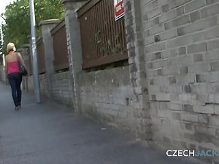 Czech Jacker 23: Bus Stop Bounty - the Blonde’s Tits Tease