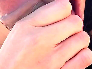 Fans Peeping Me Giving a Blowjob on a Public Nudist Beach