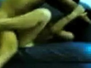 Amateur Asian Couple on a Blue Sofa