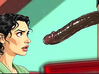 American MILF 2: Married Housewife and Two Big Black Cocks. Cartoon. Comic