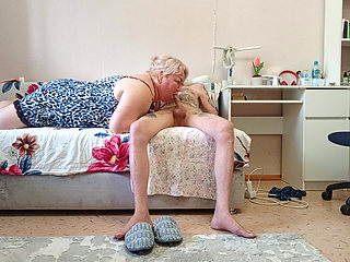 Stepmom Sucks Cock and Gets Cum in Her Throat