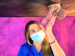 Kittybegood - Hot Blonde Nurse Drains Big Cock And Balls In