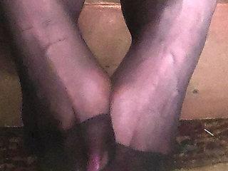 Goode Girl Black Pantyhose Foot Worship POV JOI