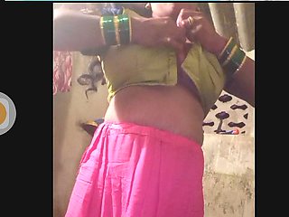 Village Wife Removing Saree.ready to Take Bath.hot Indian Wife Priti