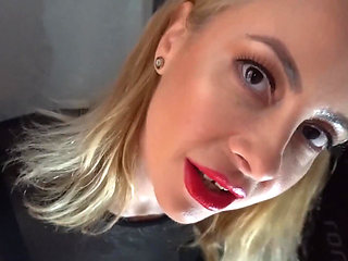 Sucking a Cock Through Gloryhole for My Cuckold Husband