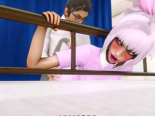 Leon breast sucking Morgona and Fuck Dophne in hospital That new teacher game