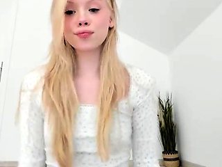 Curly Blonde Teen Records Solo Dildo Masturbation More at