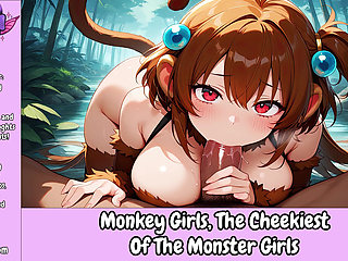 Monkey-Girls: the Cheekiest of the Monster Girls - Erotic Audio Roleplay