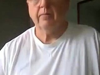 Mature Daddy Strokes His Big Cock on Webcam