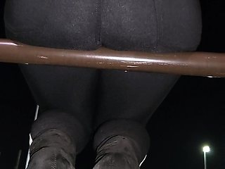 Real amateur couple outdoor ass fuck and anal creampie in hd