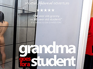 25 Year Old Exchange Student Gets To Fuck The Very Horny And Curvy 74 Year Old Grandma Noretta