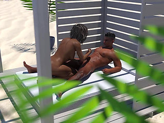 Tacos: Cuckold Husband Watches His Wife Dry Balls Filled with Cum on the Beach Ended with Very Big Cum Explosion - Episode 79