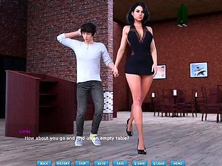 Sexy Lady takes her crush on a first date and gives him a blowjob - gameplay
