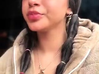 Cute amateur brunette naughty in solo jerking show on camera