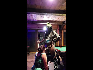 White Slut Wife Doing What She Loves Best Sucking Big Black Cock BBC