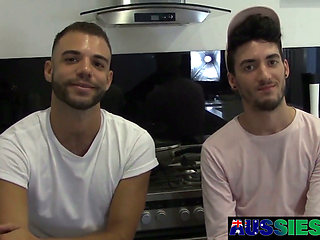 Horny Australians Xavier and Lewis Please Each Others Cocks