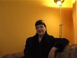 Inked babe is playing with her twat at the casting