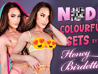 Nude Colourful Sets by Honey Birdette Lingerie Try On - Hannahjames710